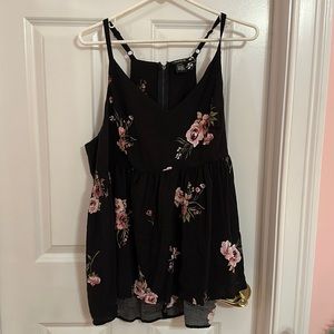 Floral halter top